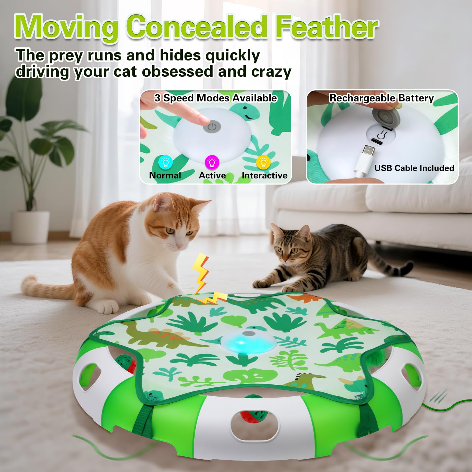 Indoor-friendly Bentopal cat toy reduces boredom in apartments