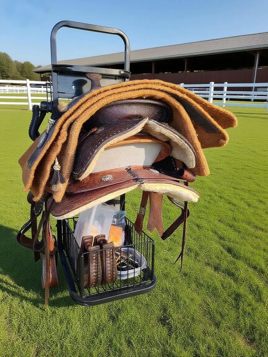 BENYIJS heavy-duty steel construction supports multiple saddles with rust-resistant durability.