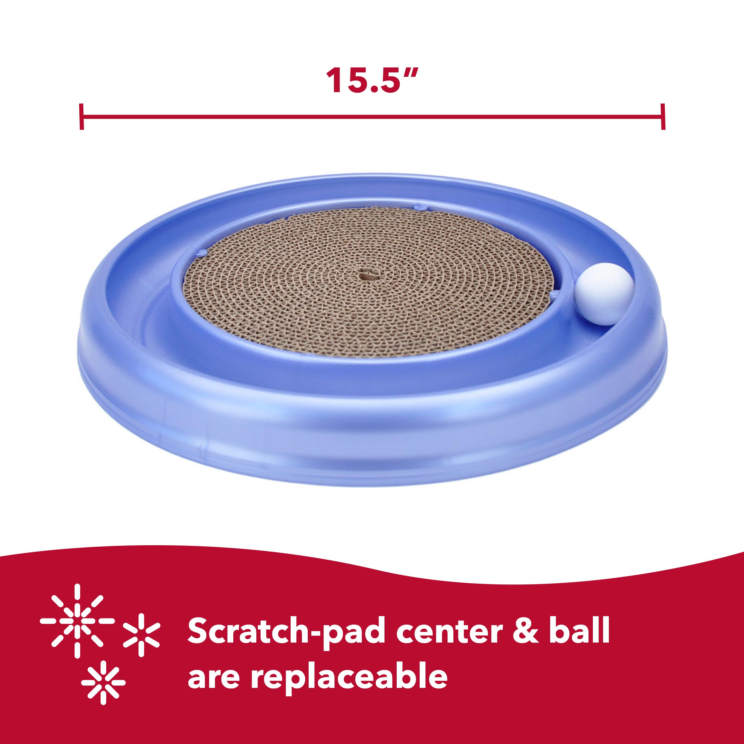 Bergan Turbo Scratcher features a non-slip bottom for stability.