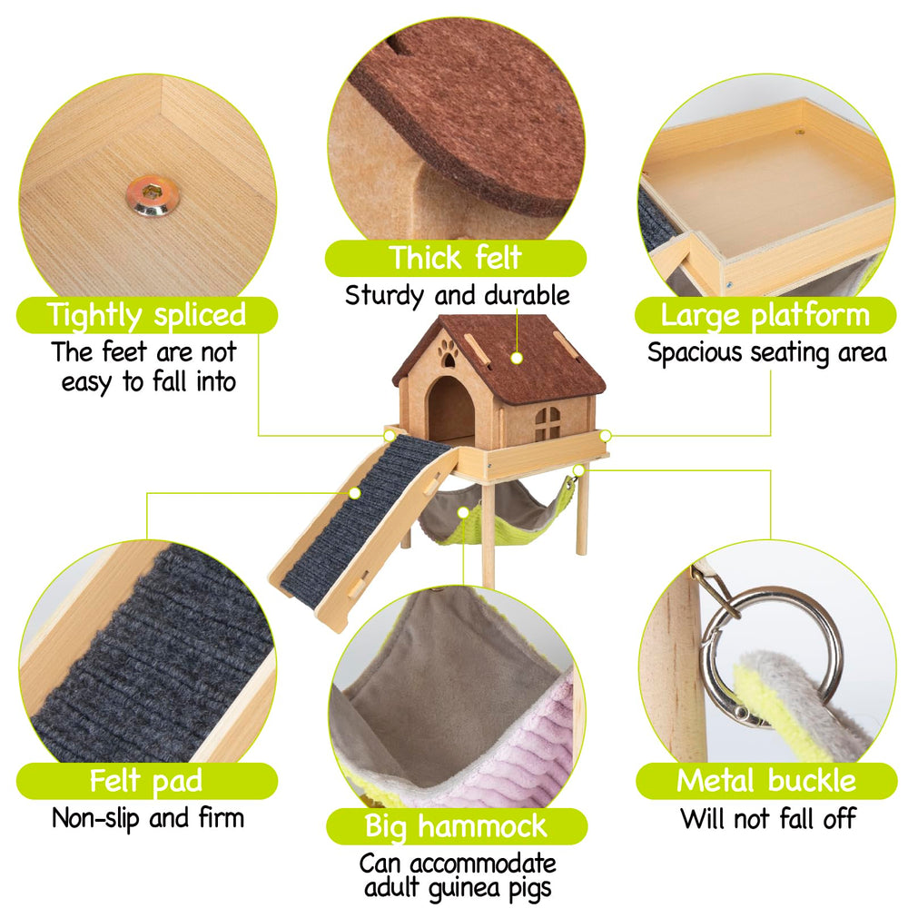 BESNEW 3-in-1 enlarged guinea pig assembly is simple with sturdy screws.