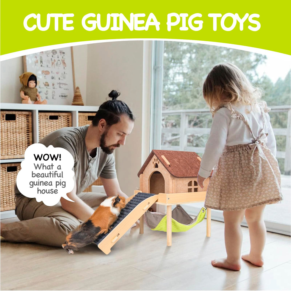 BESNEW 3-in-1 enlarged guinea pig durable design withstands daily play.