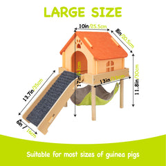 BESNEW stairs with felt pads help guinea pigs climb easily and securely