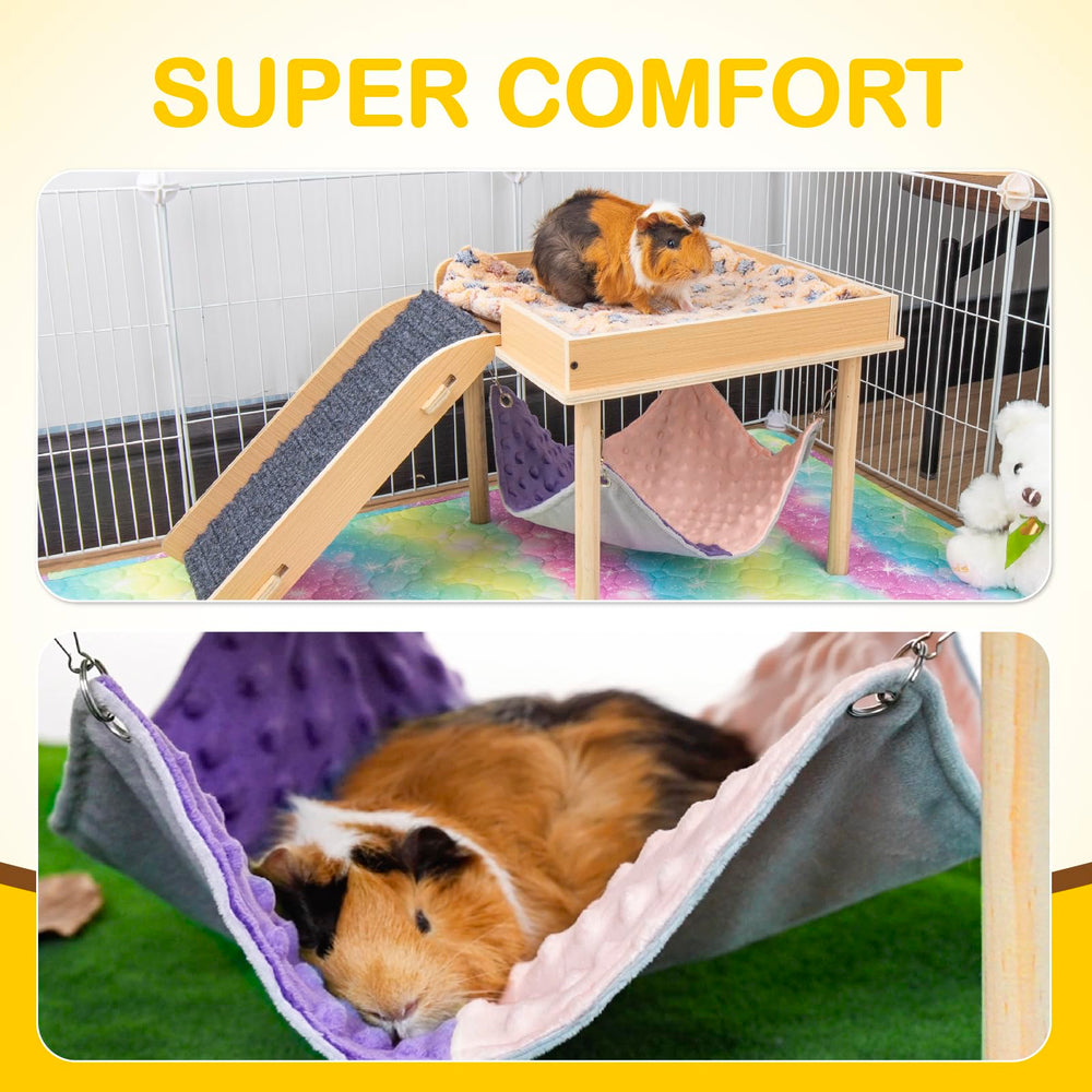 BESNEW easy-assemble hideout with fixed top fence and sturdy legs.