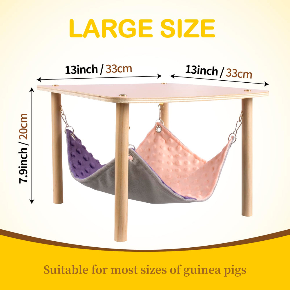 BESNEW easy-assembly guinea pig hammock design lets you set up quickly without tools.