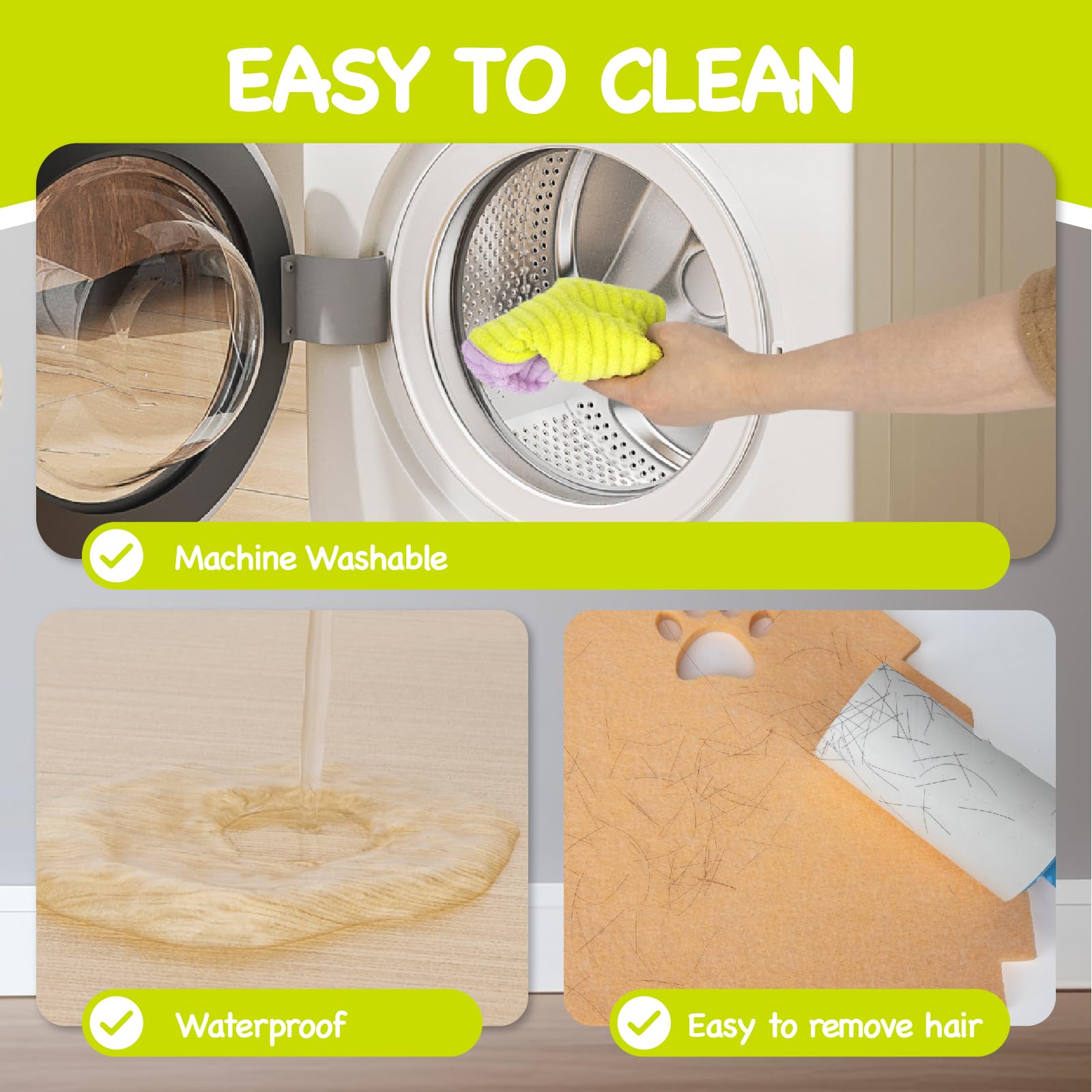 BESNEW washable hammock and wipeable platform simplify cleaning