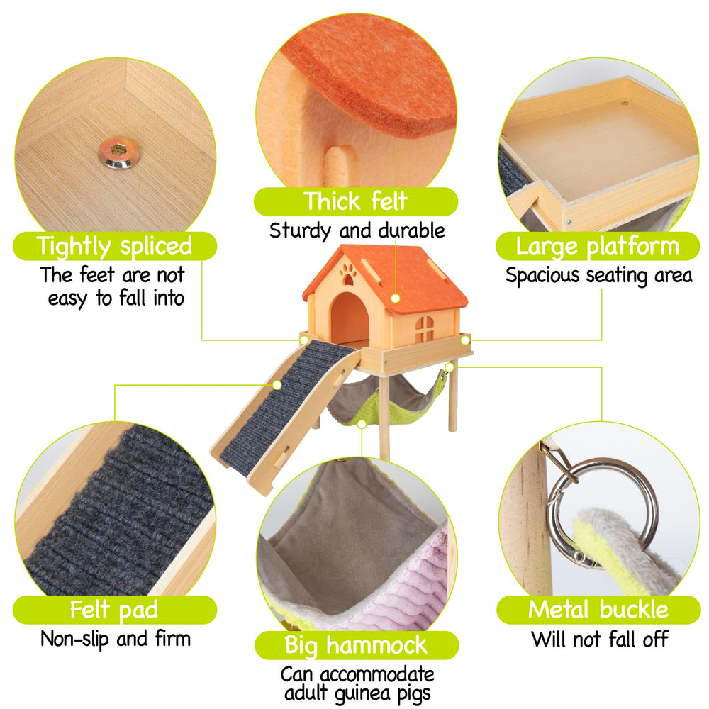 BESNEW natural wood construction offers a durable, safe play space