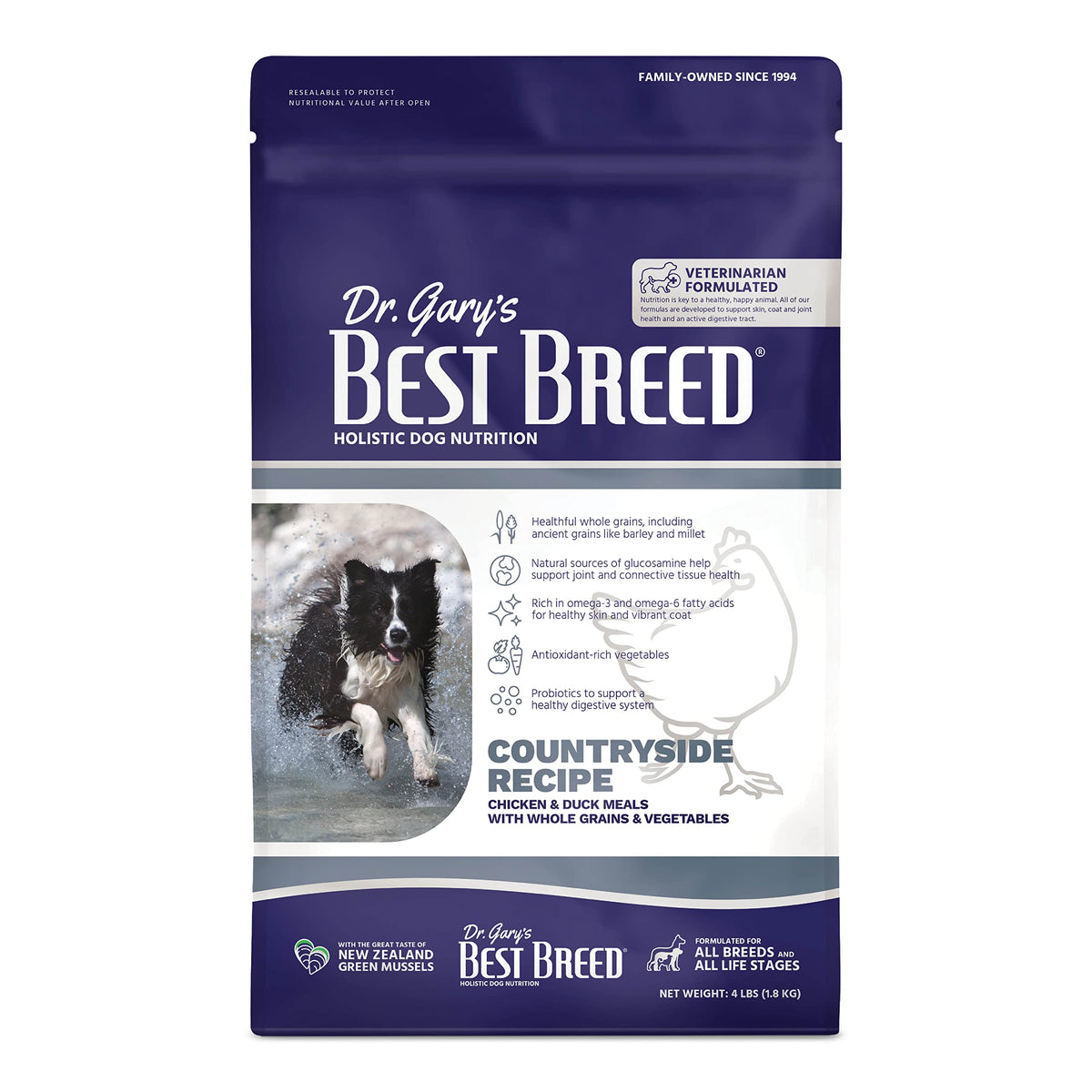 Best Breed Countryside Recipe dry dog food bag showing wholesome ingredients and trusted nutrition.