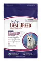 Best Breed Dr. Gary's Ocean Recipe salmon kibble supports a shiny coat with omega-3 nourishment