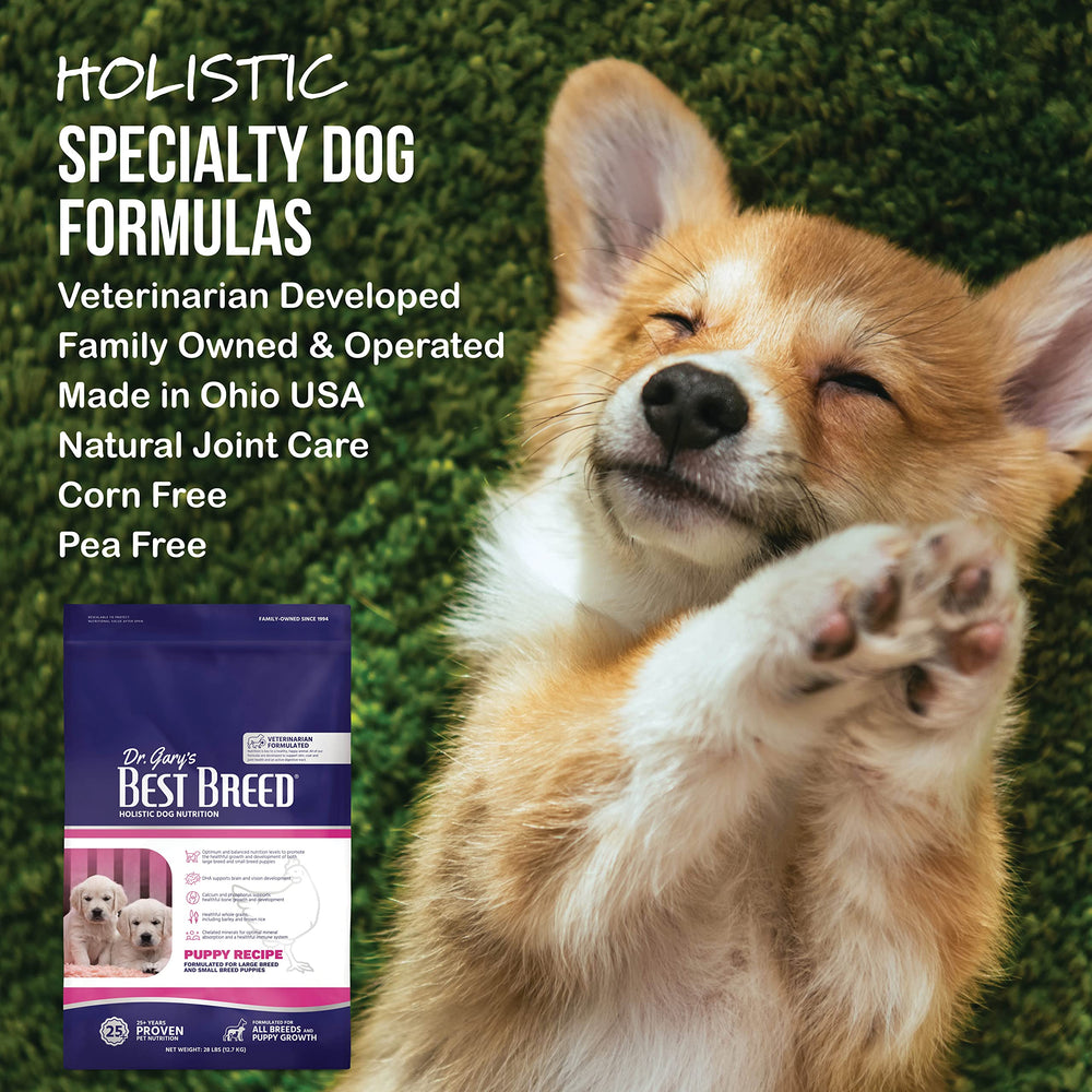 Best Breed Puppy Diet taurine-rich formula boosts essential nutrients for puppies