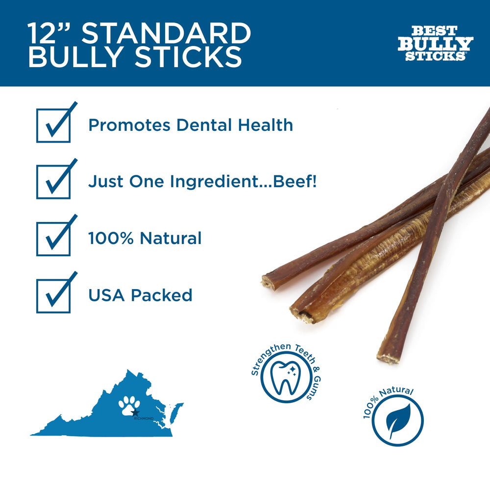 Best Bully Sticks 25-count pack image highlighting convenient bulk treat option.