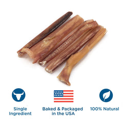 Best Bully Sticks 4-Inch natural color, rawhide-free beef chews for small dogs.