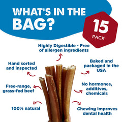 Best Bully Sticks 6-inch chew close-up with natural aroma