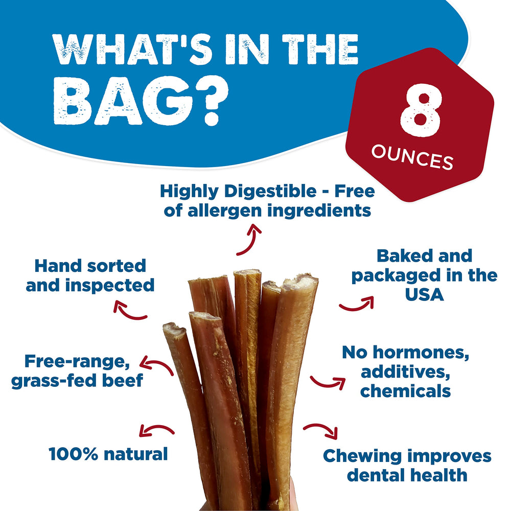 Best Bully Sticks 8 oz pack shown with grain-free beef chew