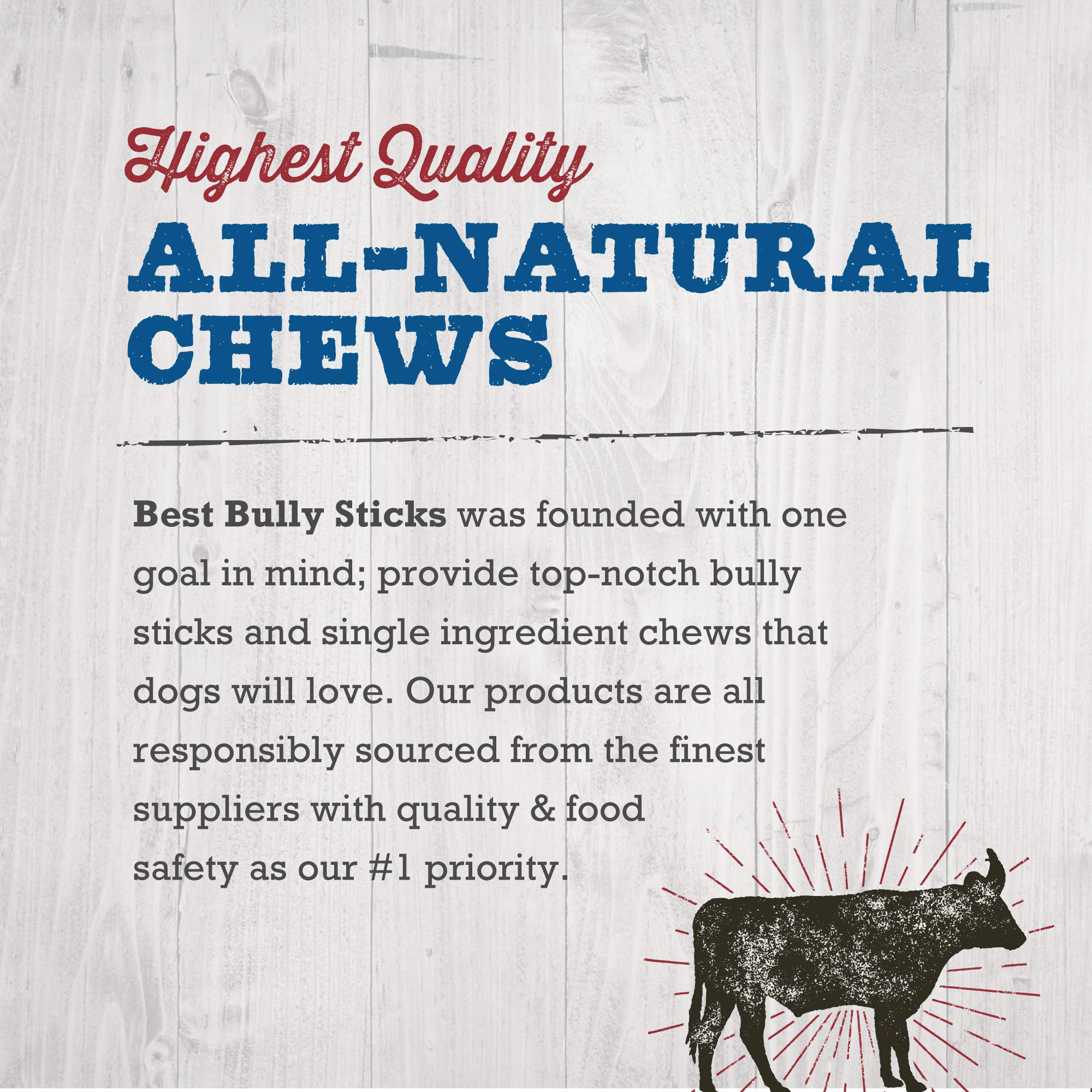 Best Bully Sticks beef bladder stick protein-rich chew for dogs