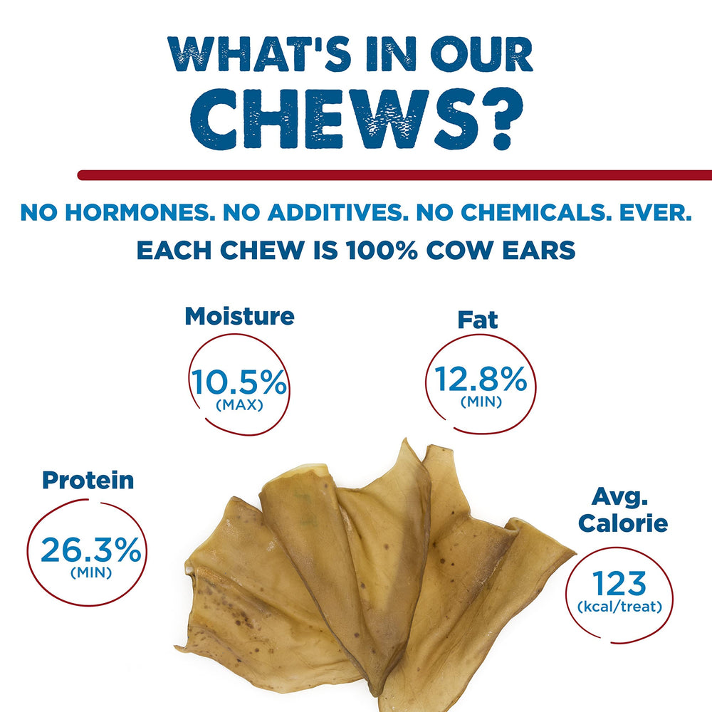 Best Bully Sticks cow ears ingredient-label focuses on single-ingredient beef.
