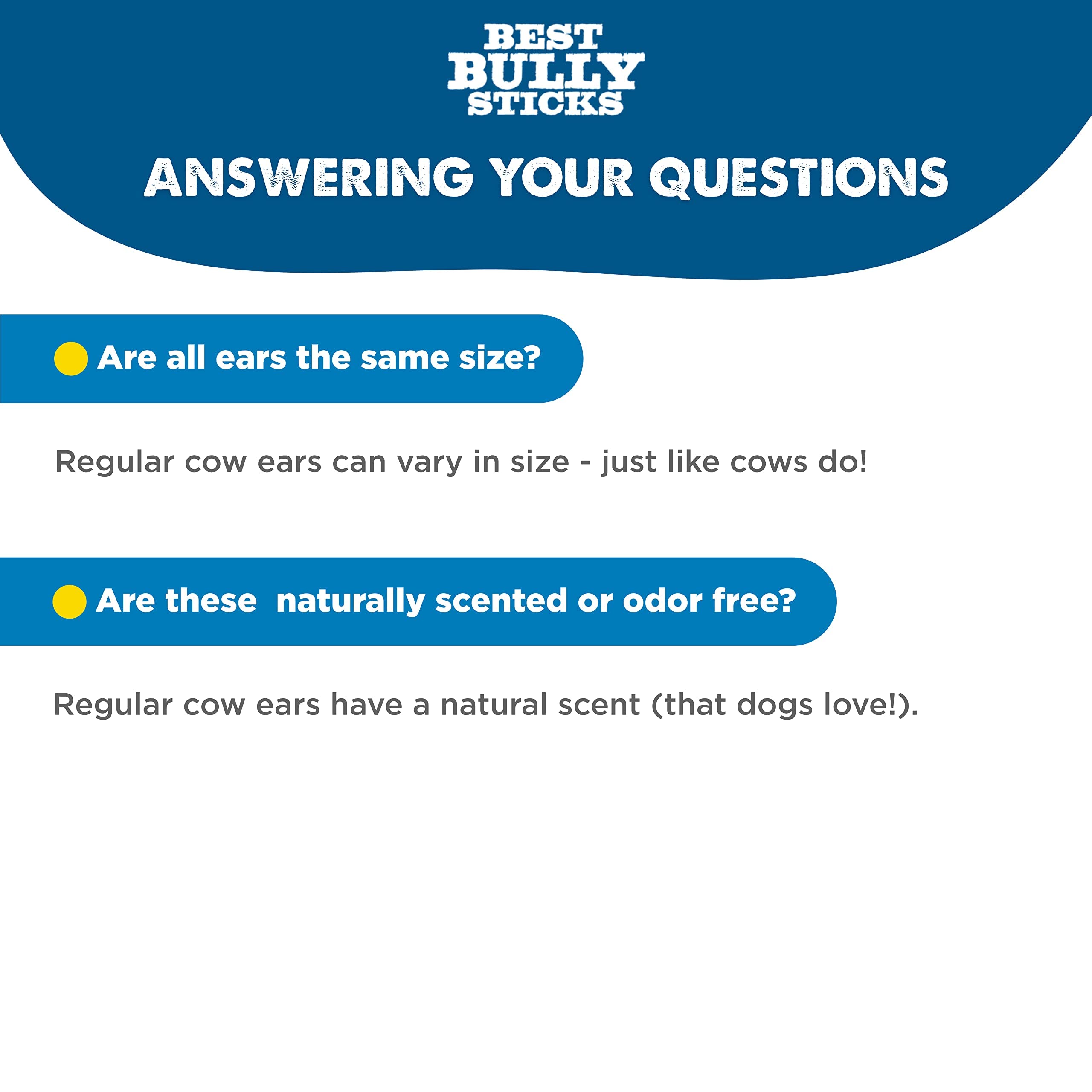 Best Bully Sticks cow ears versatile-use across breeds shows snack suitability.