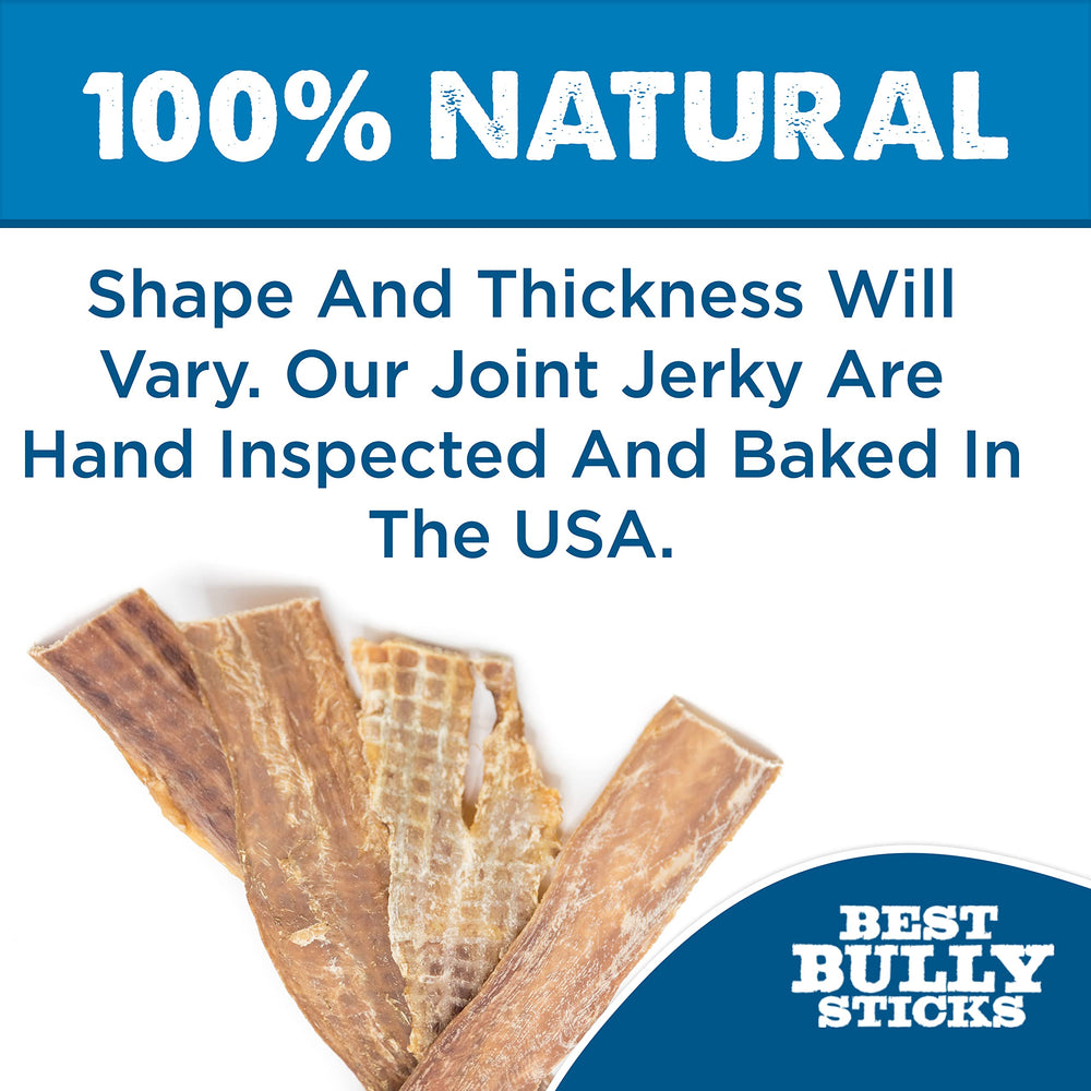 Best Bully Sticks dog chewing 6-inch jerky to entertain and reward.