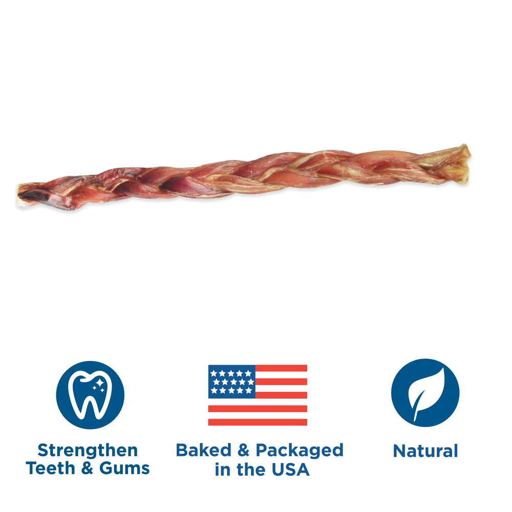 Best Bully Sticks for large dogs braided chew for sturdy teeth.
