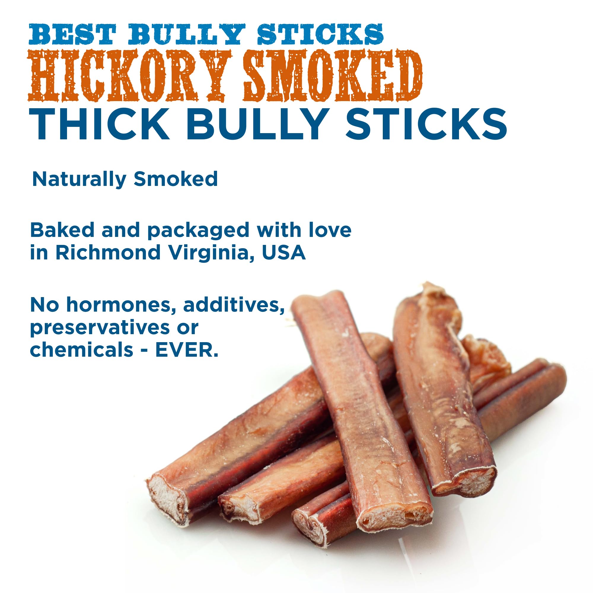 Dog enjoying Best Bully Sticks Hickory Smoked 6in chew during playtime