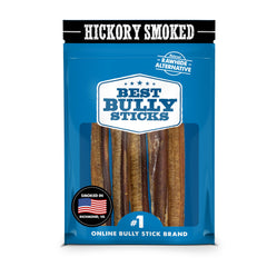 Best Bully Sticks Hickory Smoked 6-Inch front view, training reward chew
