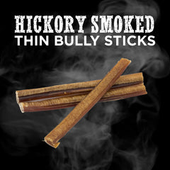Best Bully Sticks hickory-smoked six-inch stick back view, shows 24-count pack detail.