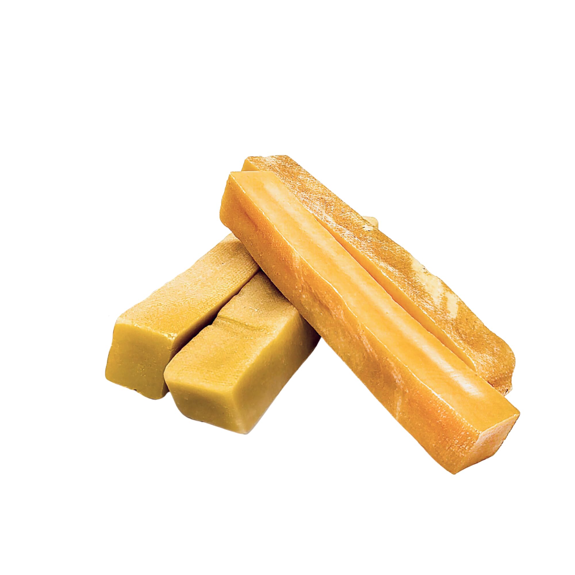 Dog enjoying Himalayan Yak Cheese snack from Best Bully Sticks
