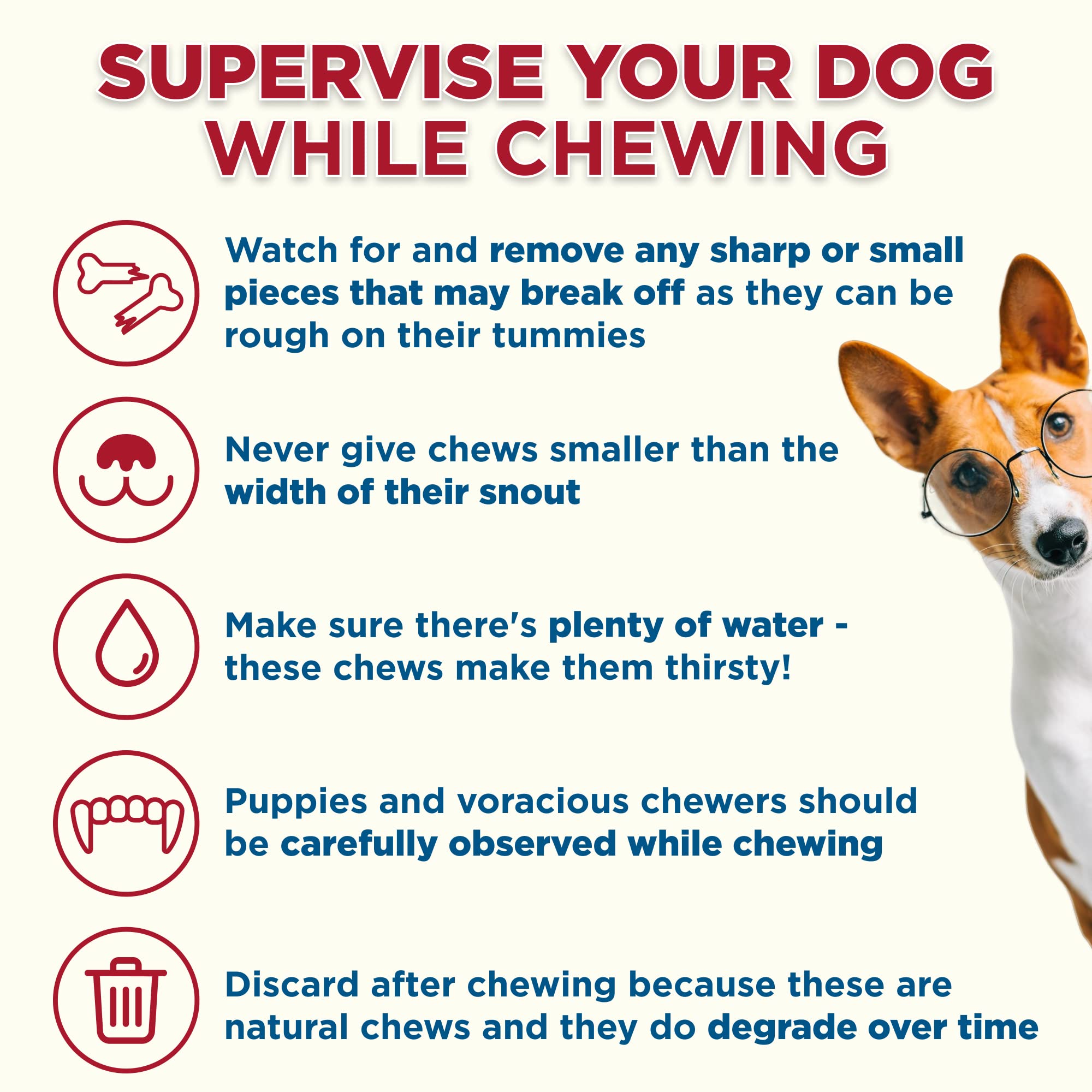 Best Bully Sticks natural shin bone is hormone-free and safe.