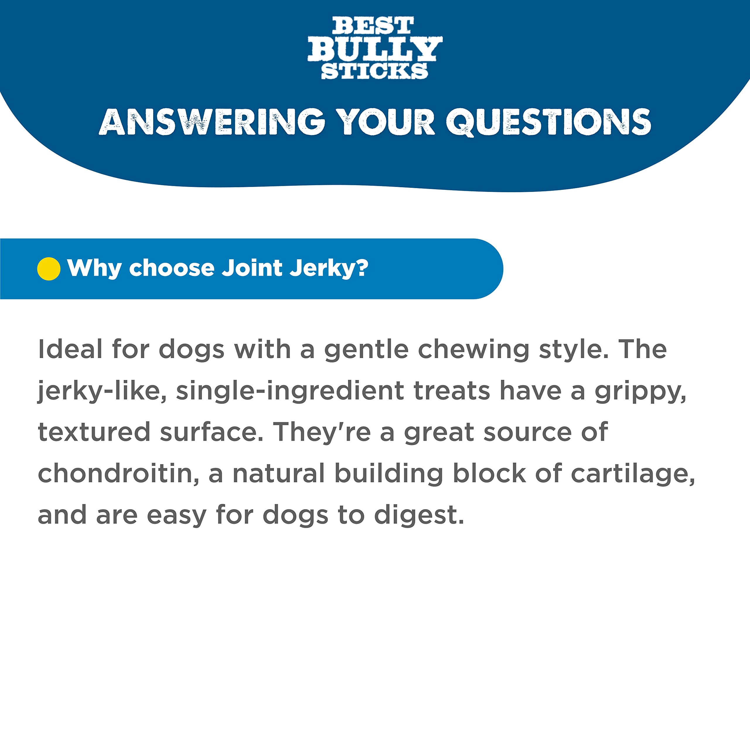 Best Bully Sticks ingredient quality graphic for safety and standards.