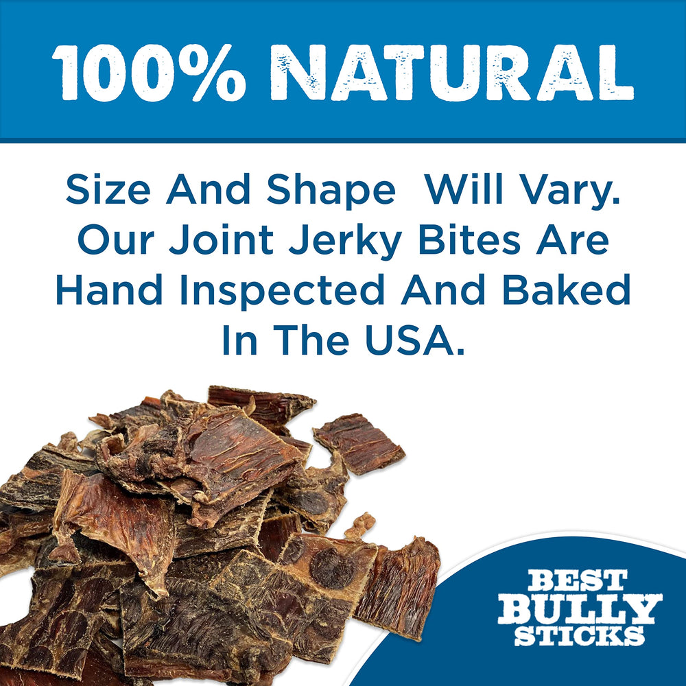 Best Bully Sticks Joint Jerky Gullet Bites close-up of dense texture for long-lasting chew