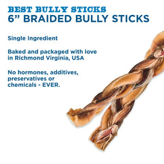 Best Bully Sticks large-dog chewing action demonstrates long-lasting calm chew-time