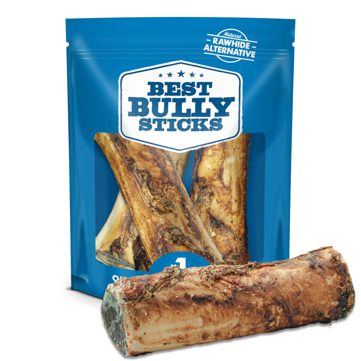 Best Bully Sticks marrow bones 3-pack for long-lasting chew and canine enjoyment.
