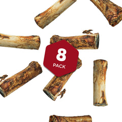 Close-up of Best Bully Sticks marrow bones highlighting grass-fed beef quality