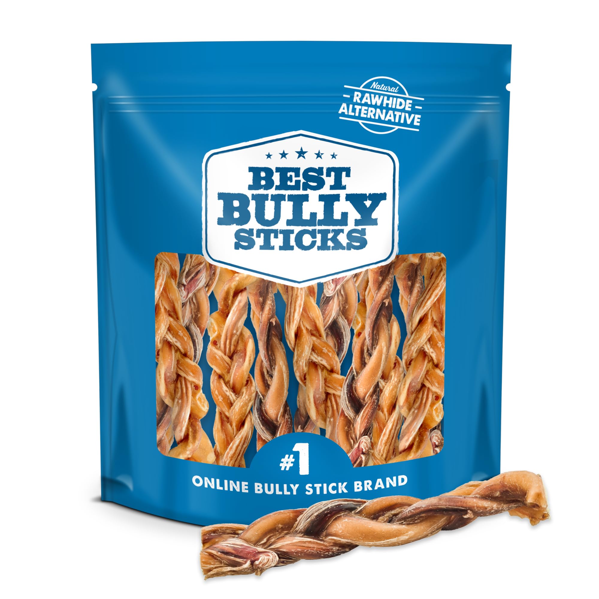 Best Bully Sticks natural braided 6-inch chew for dogs with long-lasting entertainment