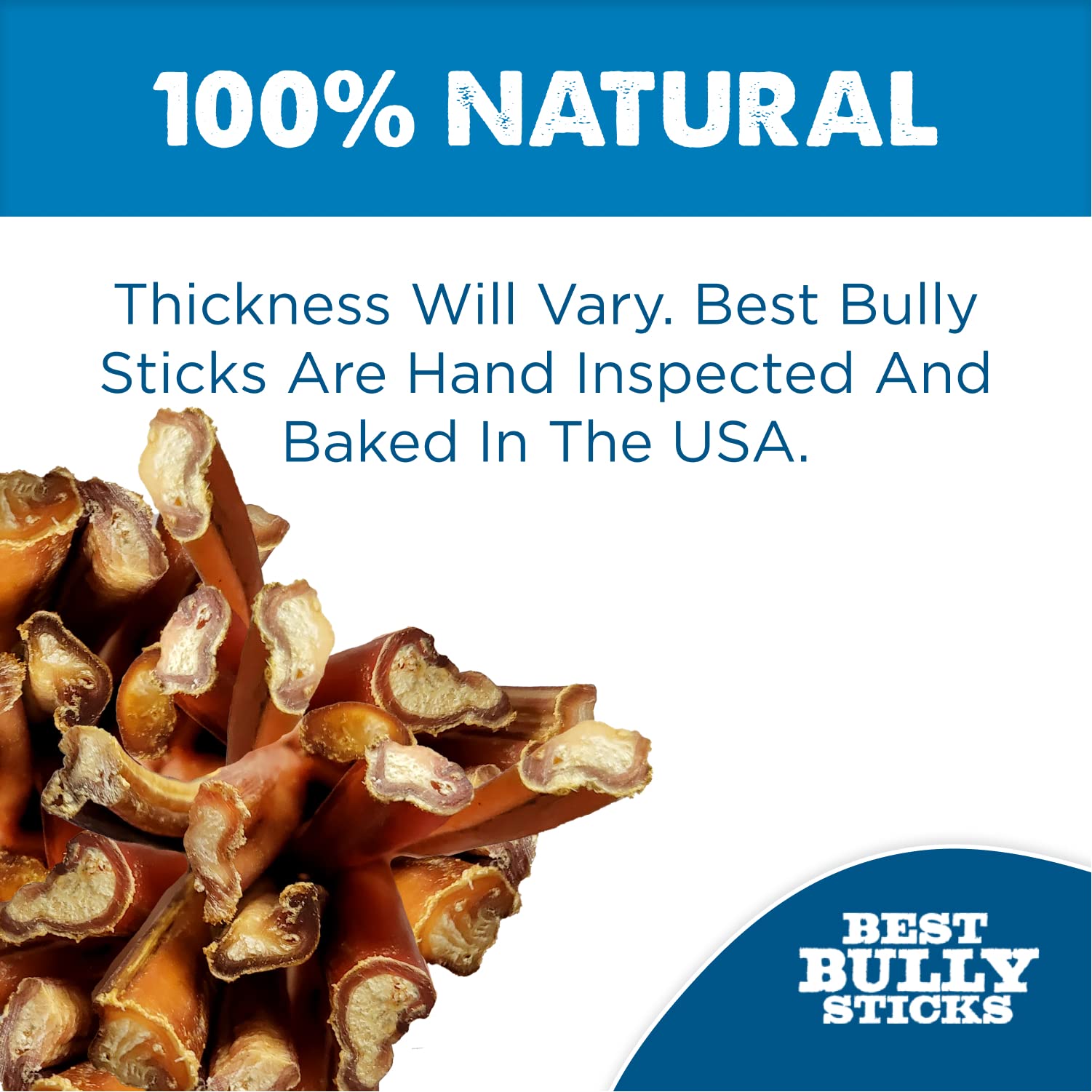 Natural grass-fed beef chew, grain-free and rawhide-free for pups