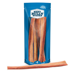 Best Bully Sticks jumbo 12-inch chew for large dogs, long-lasting entertainment.