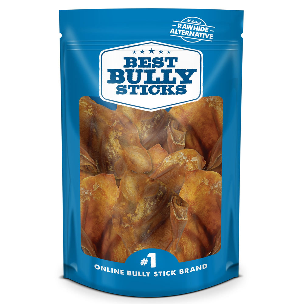 Best Bully Sticks pig ears 12-count pack: all-natural pork dog treats for chewing