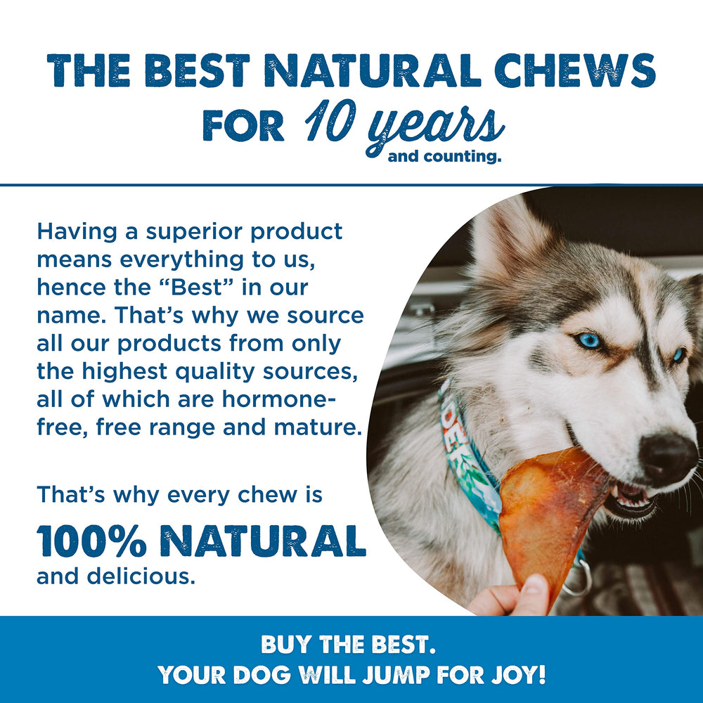 Best Bully Sticks pig ears for all life stages, puppies to seniors.