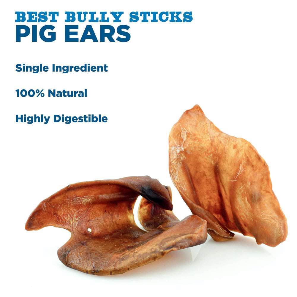 Best Bully Sticks pig ears oven-baked image highlights premium baking process