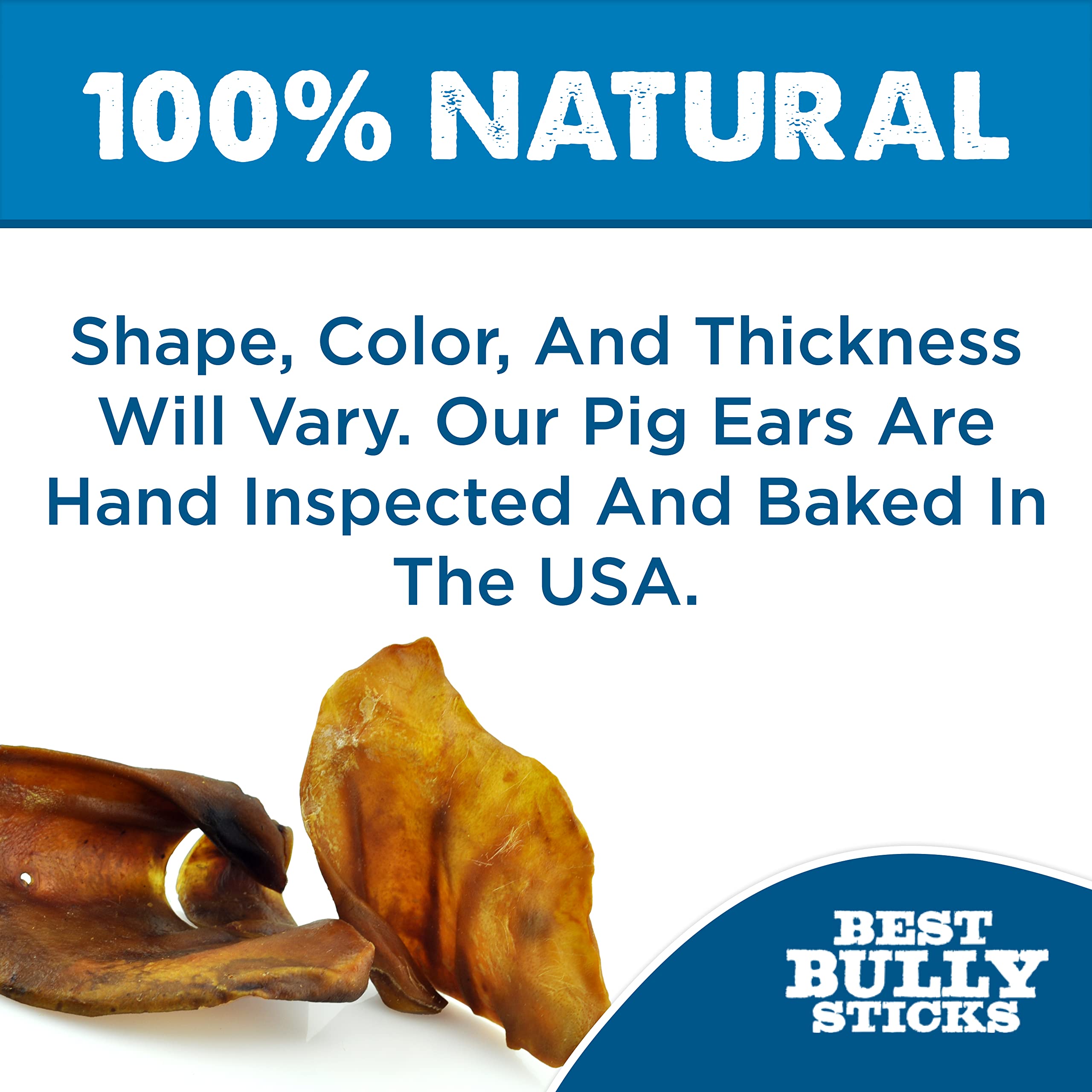 Best Bully Sticks pig ears (single ingredient) easy digestion.