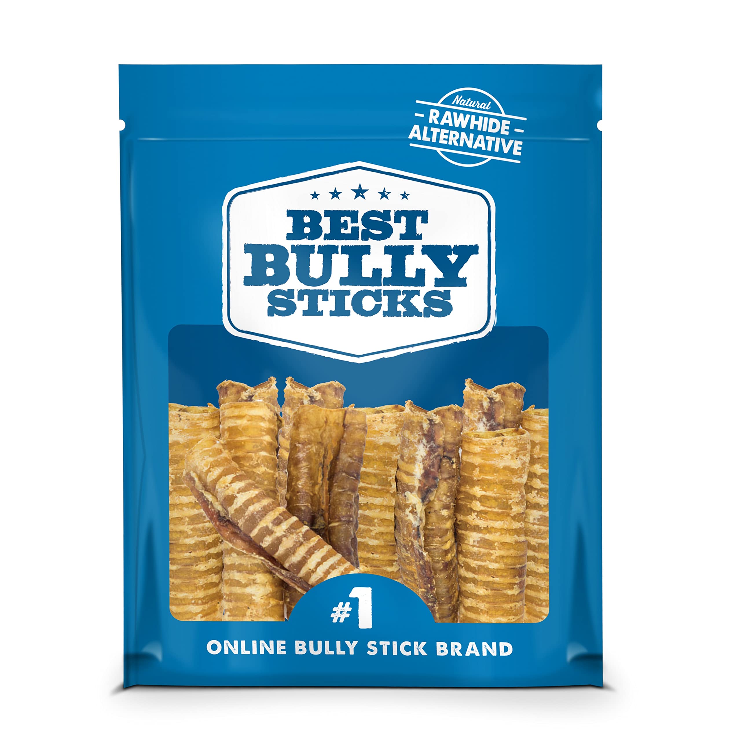 Best Bully Sticks premium beef trachea chew close-up showing natural texture and durability.