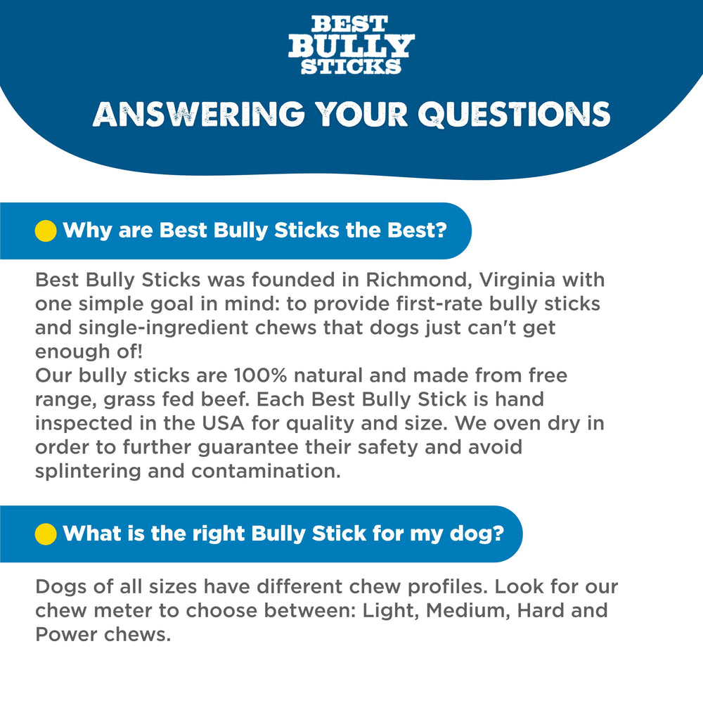 Best Bully Sticks puppy teething chew suitable for small mouths.