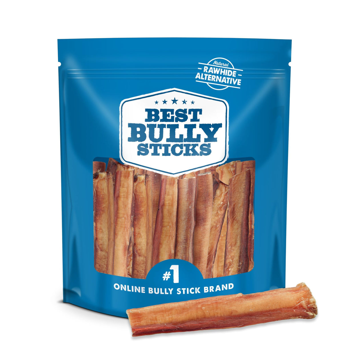 Best Bully Sticks six-inch thick chew for big dogs, durable and long-lasting