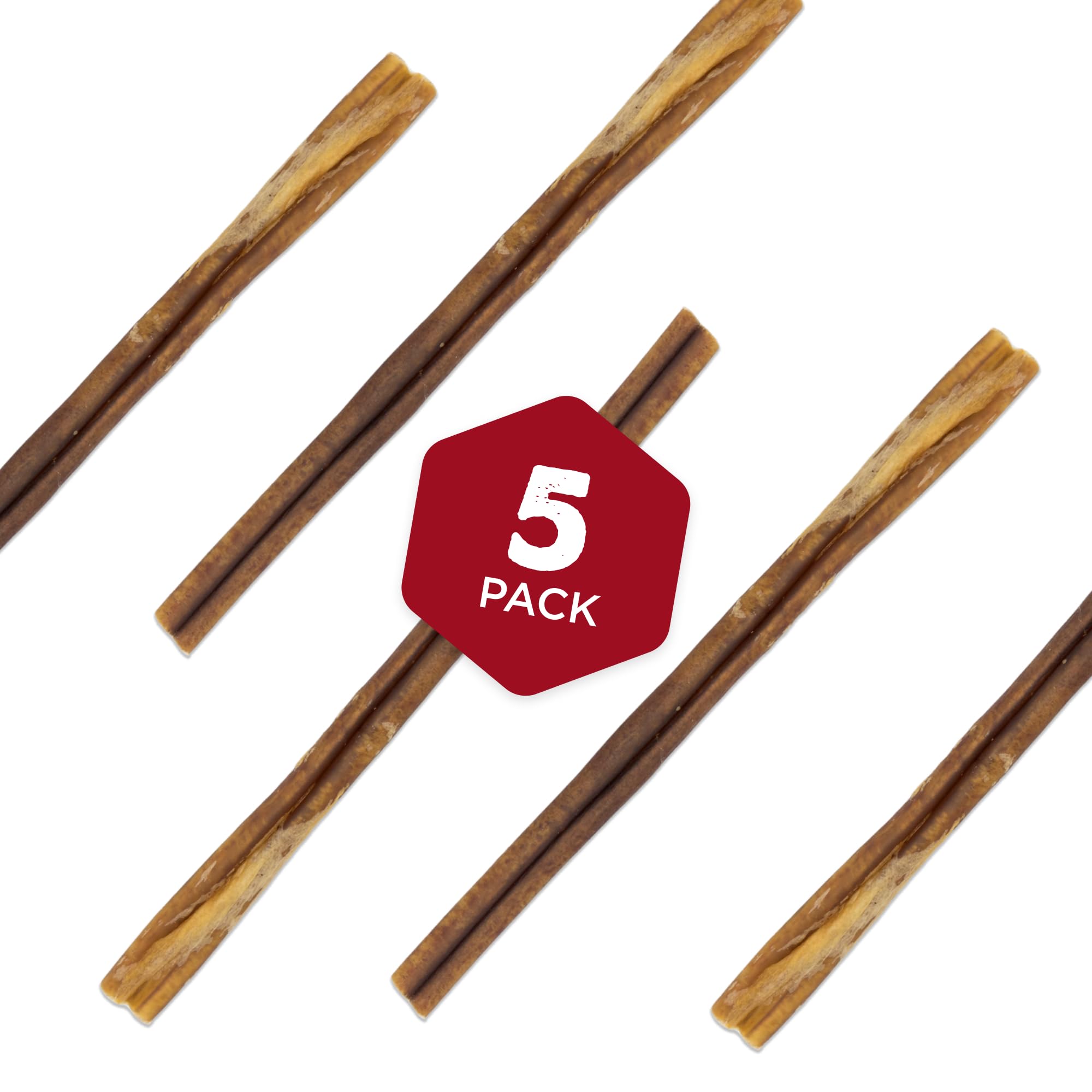 Close-up of the chew highlighting natural beef and no additives.