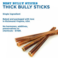 Best Bully Sticks 12-inch natural scent, appealing to dogs.