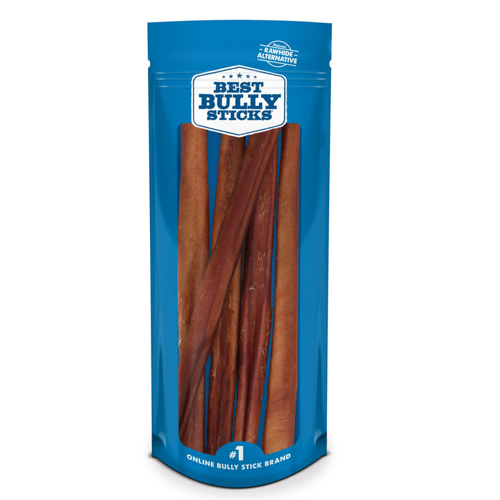 Best Bully Sticks 12-inch packaging image shows a single-ingredient beef chew for large dogs.