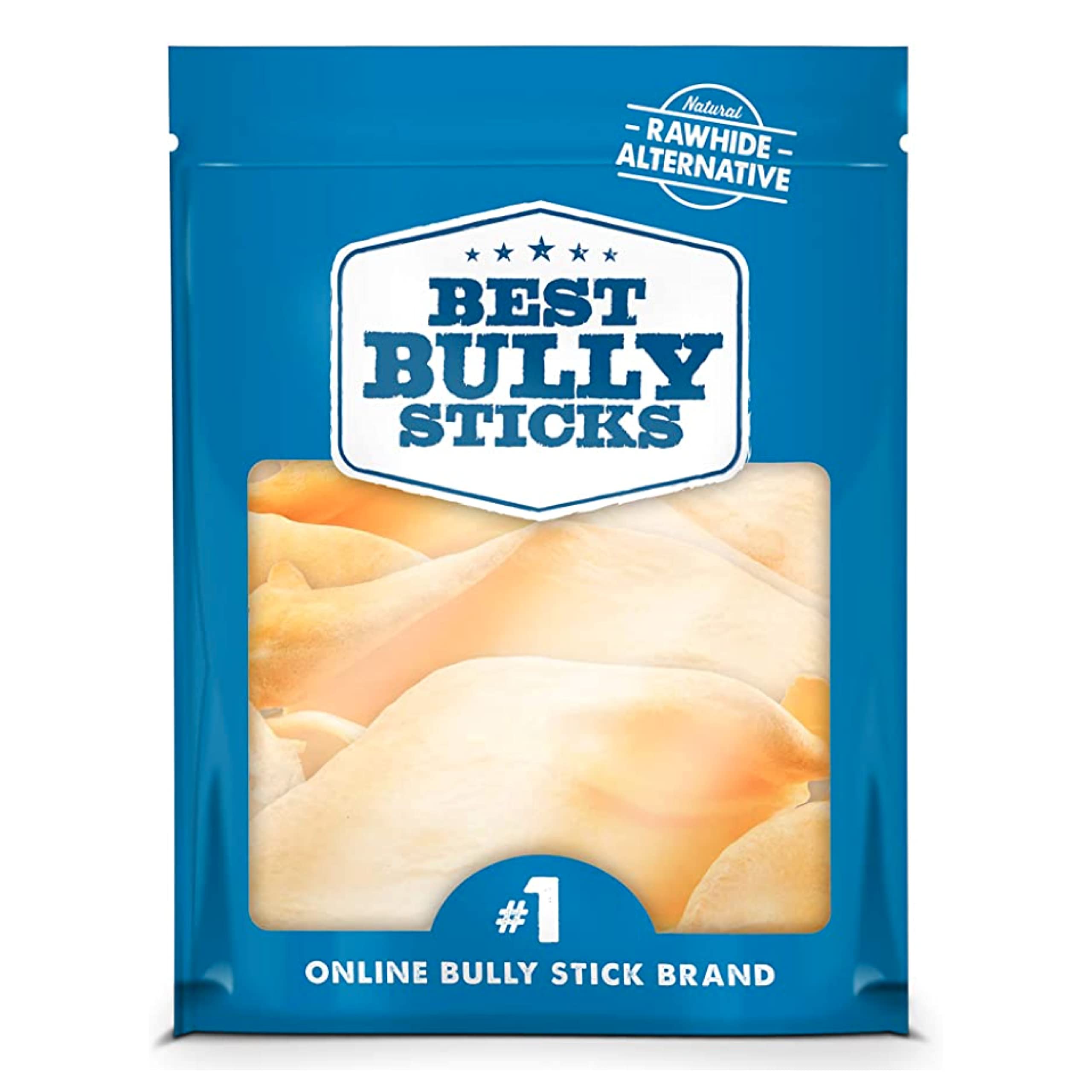 Best Bully Sticks thick-cut cow ears pack 12 offers long-lasting canine chews.