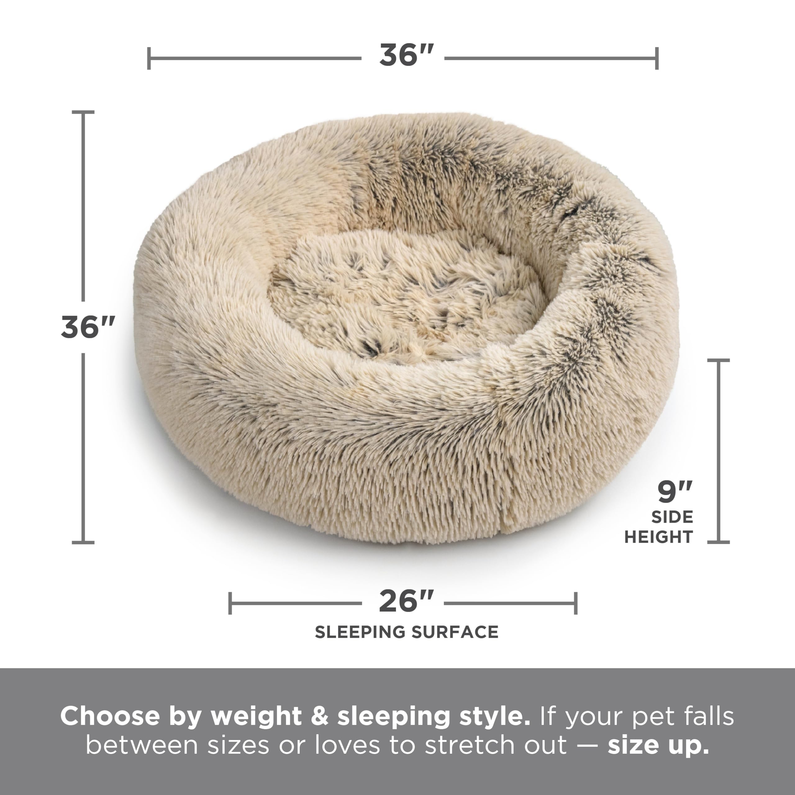 Best Friends by Sheri bed suitable for dogs up to 100 pounds.