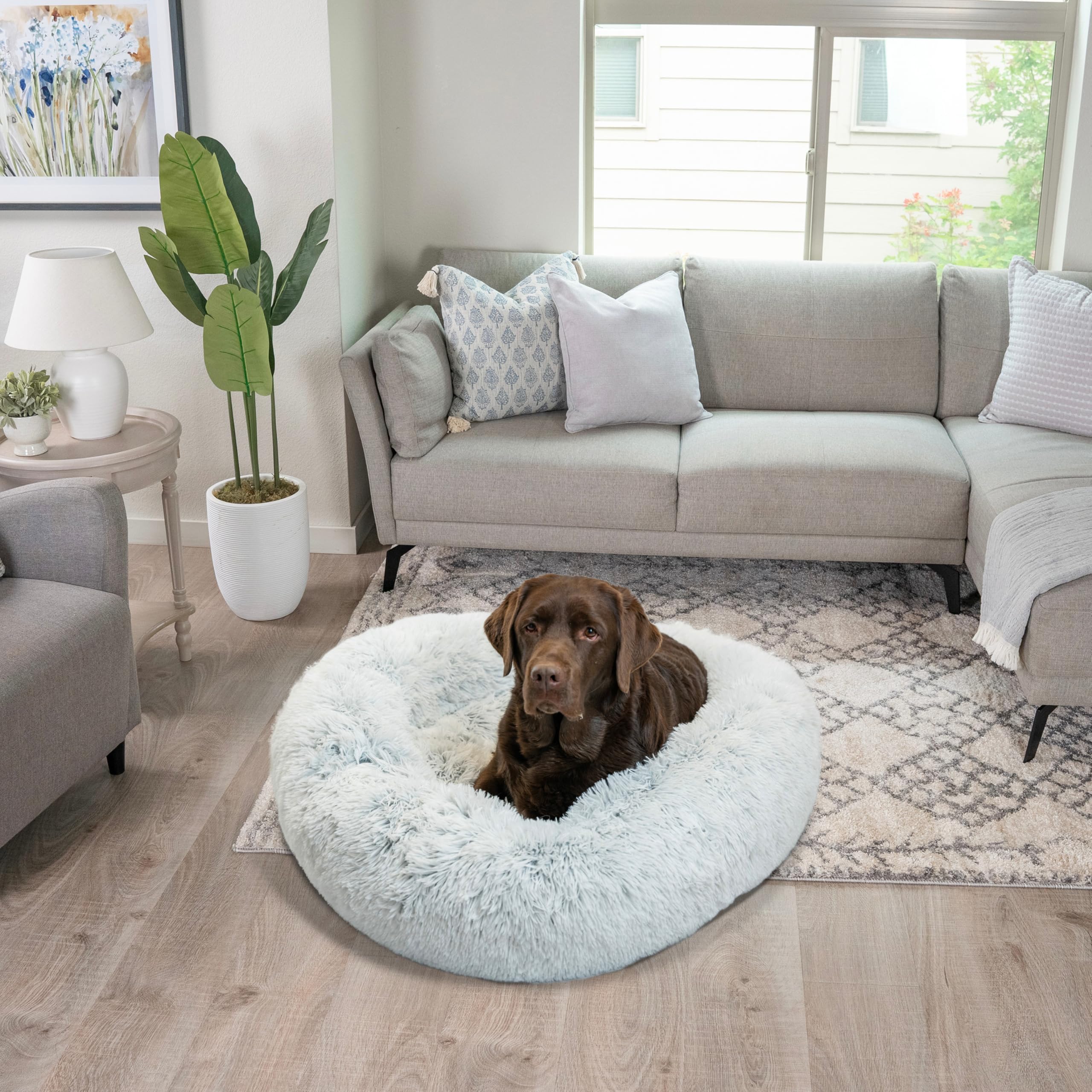 Best Friends by Sheri Lux faux fur style on bed for year round comfort.
