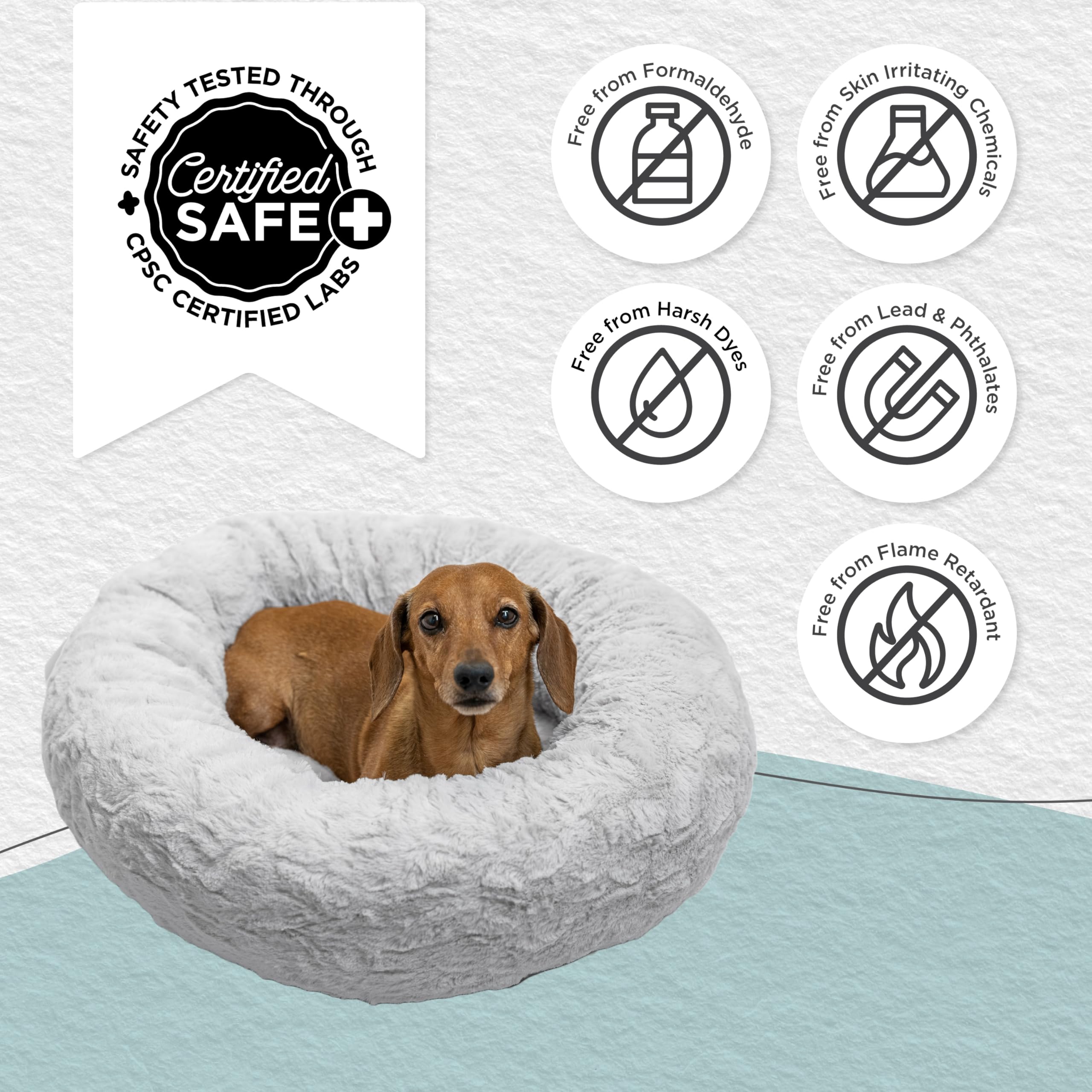 Best Friends by Sheri small bed is machine washable for quick care.