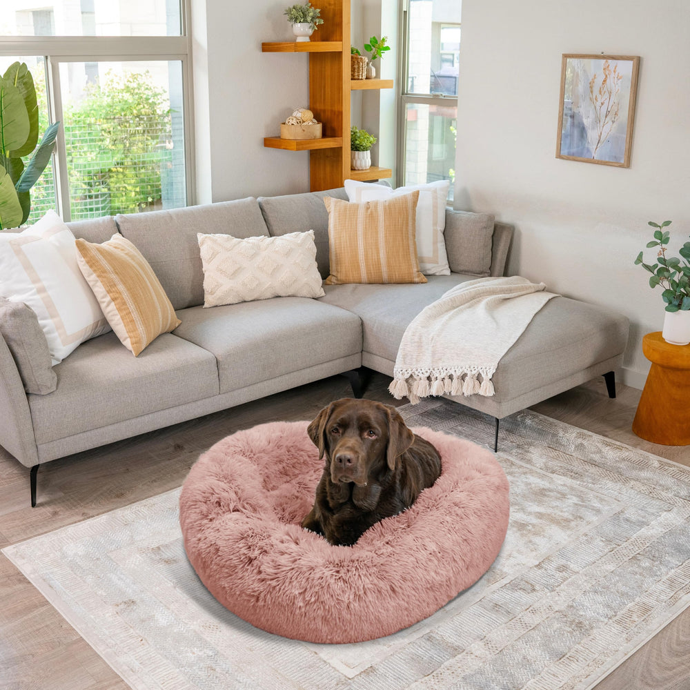 Best Friends by Sheri donut bed stylish neutral colors complement home decor while offering cozy pet comfort.